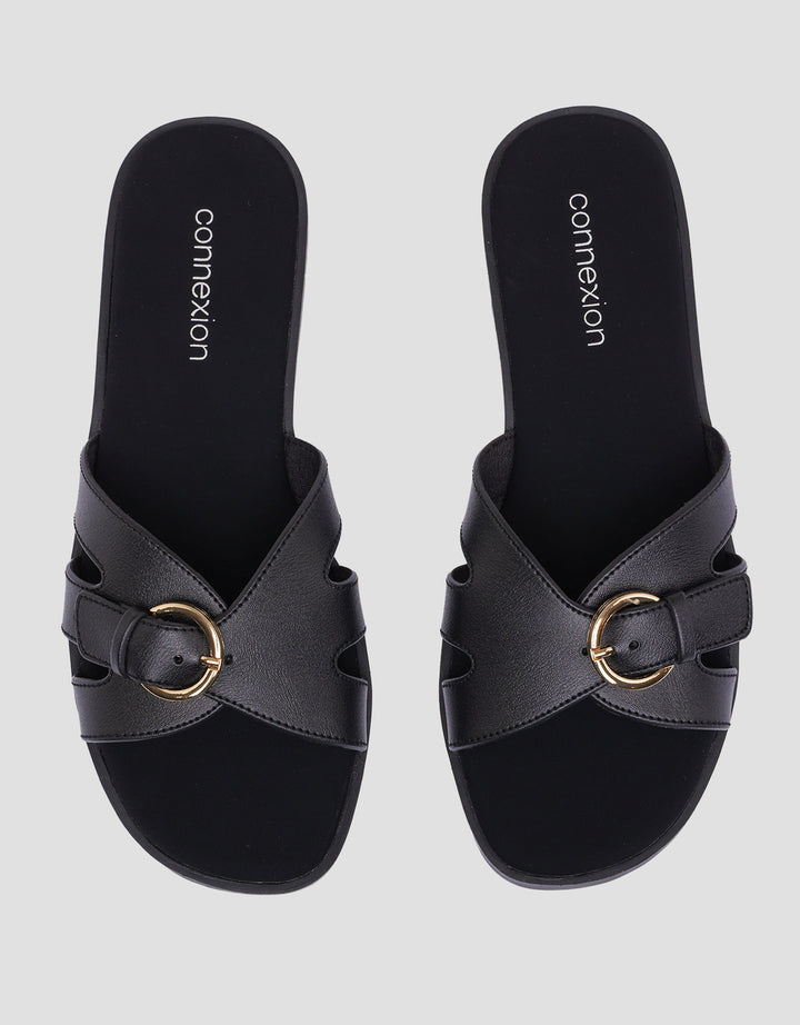 Connexion Buckle Sandal Slipper Wanita