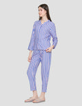 Nevada Stripe Mix Baju Tidur Set Wanita