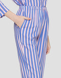 Nevada Stripe Mix Baju Tidur Set Wanita