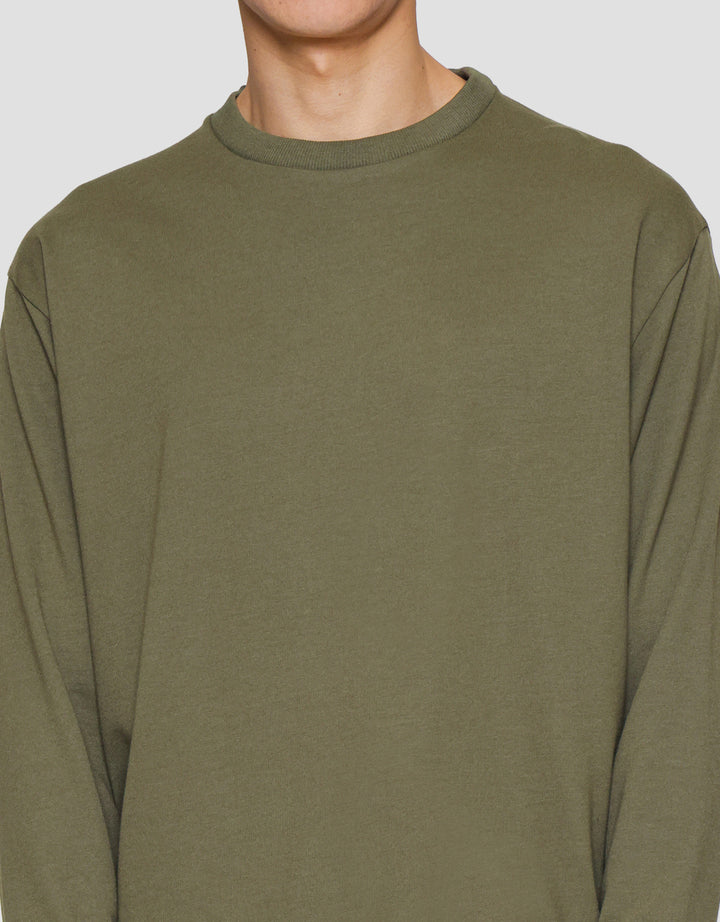 Suko Sweater Baby Terry Sweatshirt Kerah Bulat Lengan PanjangPria