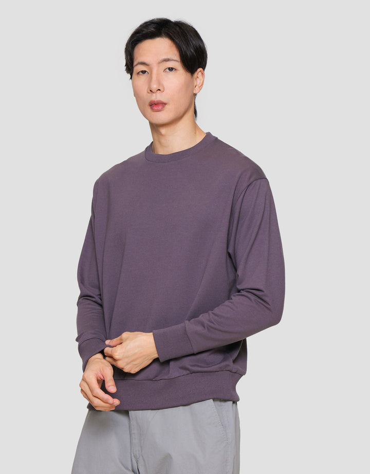 Suko Sweater Baby Terry Sweatshirt Kerah Bulat Lengan PanjangPria