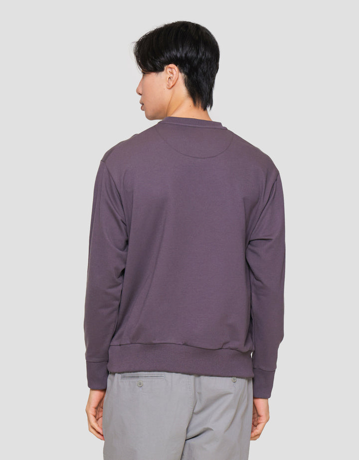 Suko Sweater Baby Terry Sweatshirt Kerah Bulat Lengan PanjangPria