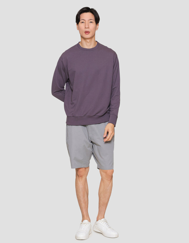 Suko Sweater Baby Terry Sweatshirt Kerah Bulat Lengan PanjangPria