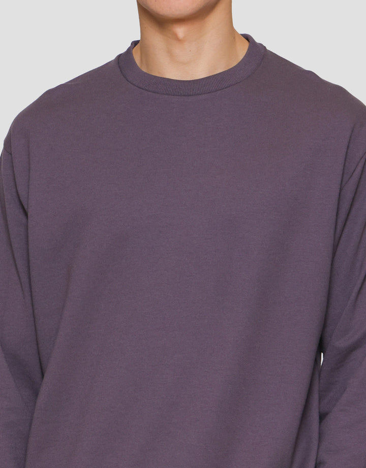 Suko Sweater Baby Terry Sweatshirt Kerah Bulat Lengan PanjangPria