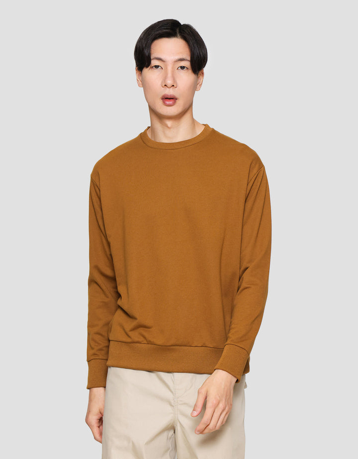 Suko Sweater Baby Terry Sweatshirt Kerah Bulat Lengan PanjangPria