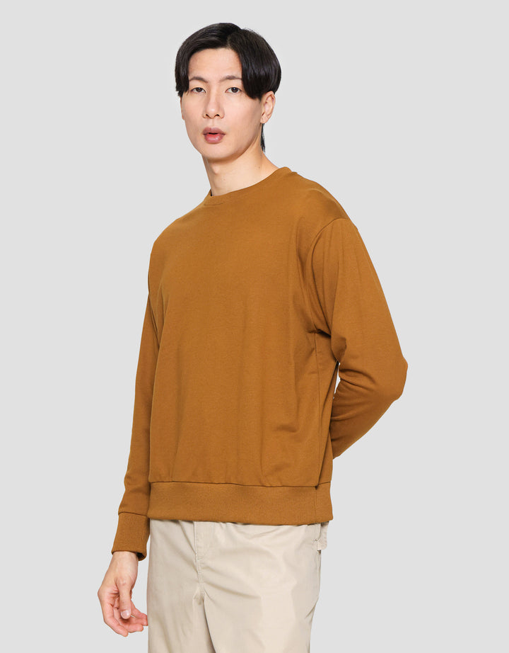 Suko Sweater Baby Terry Sweatshirt Kerah Bulat Lengan PanjangPria