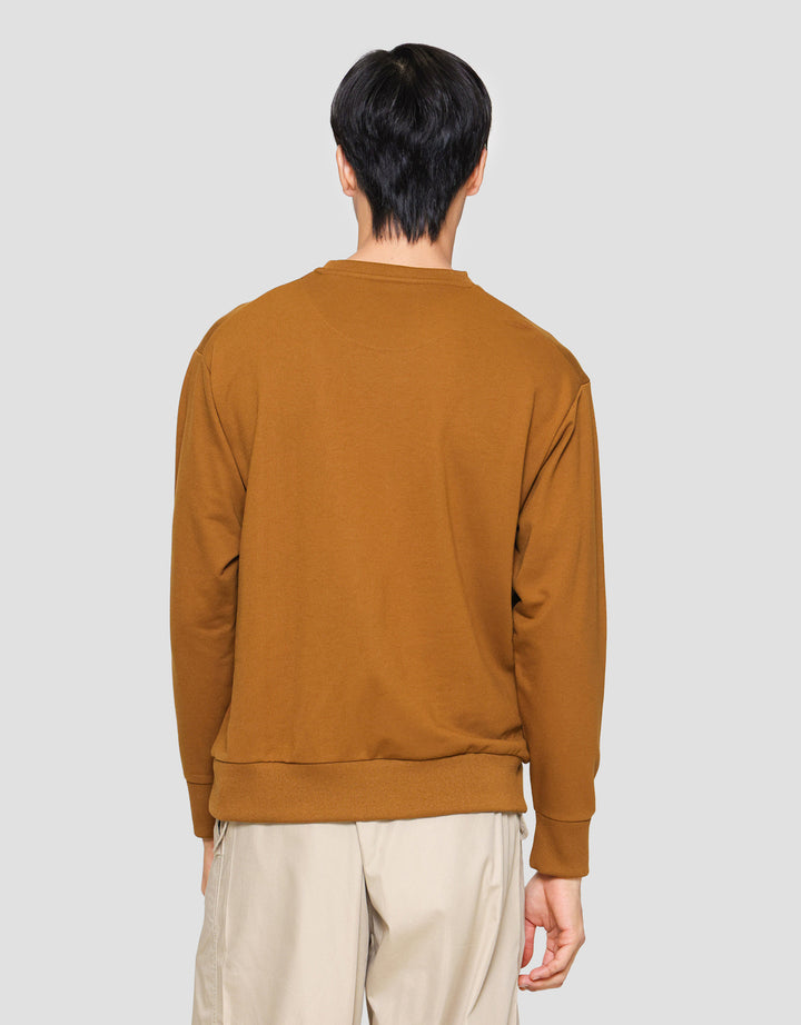 Suko Sweater Baby Terry Sweatshirt Kerah Bulat Lengan PanjangPria