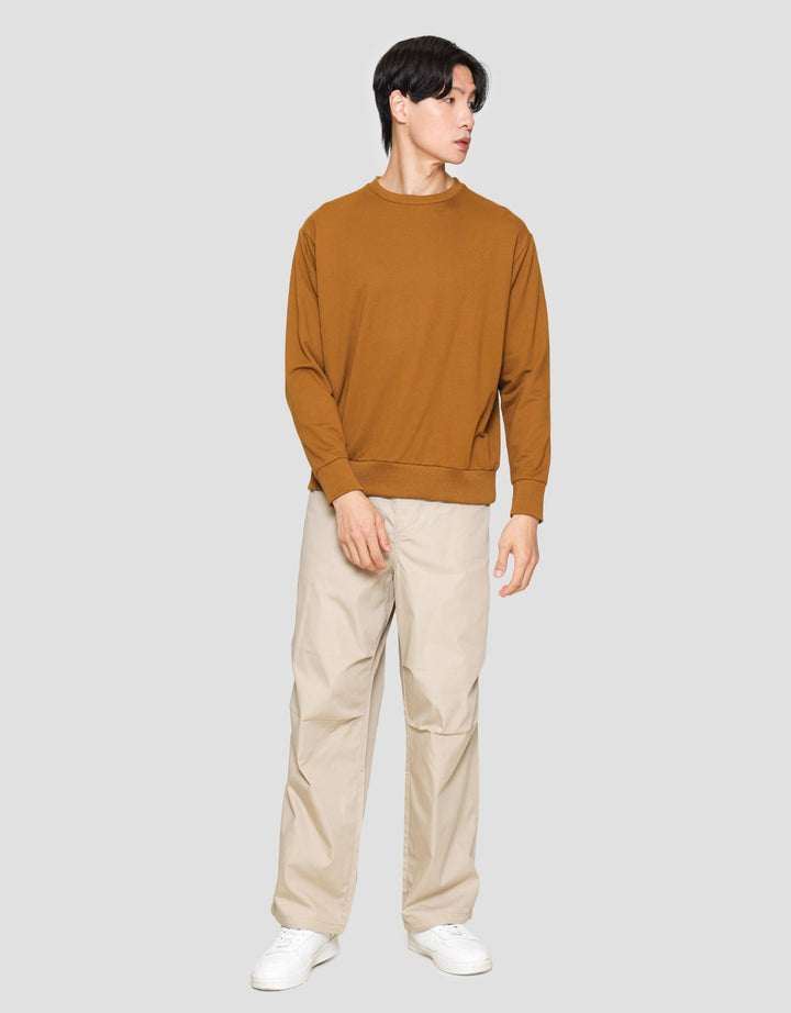 Suko Sweater Baby Terry Sweatshirt Kerah Bulat Lengan PanjangPria