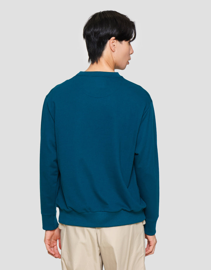 Suko Sweater Baby Terry Sweatshirt Kerah Bulat Lengan PanjangPria