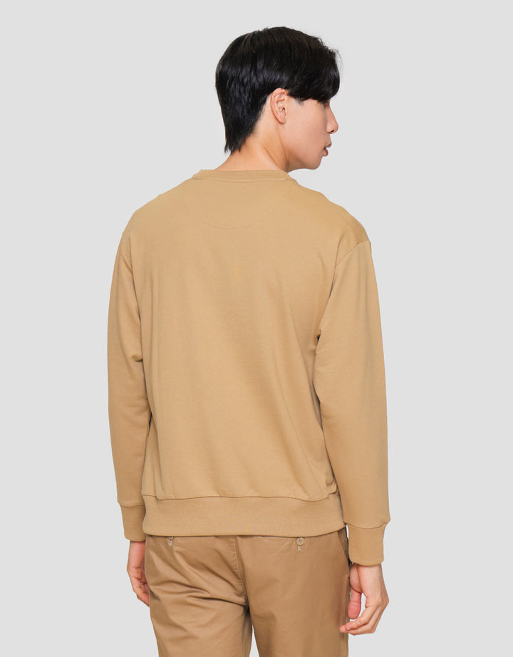 Suko Sweater Baby Terry Sweatshirt Kerah Bulat Lengan PanjangPria