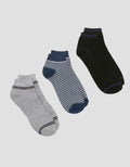 Cole 3pack Ankle Combo Strip Kaos Kaki Pria
