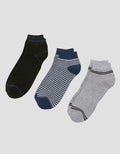 Cole 3pack Ankle Combo Strip Kaos Kaki Pria