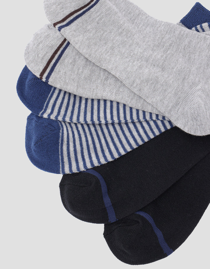 Cole 3pack Ankle Combo Strip Kaos Kaki Pria