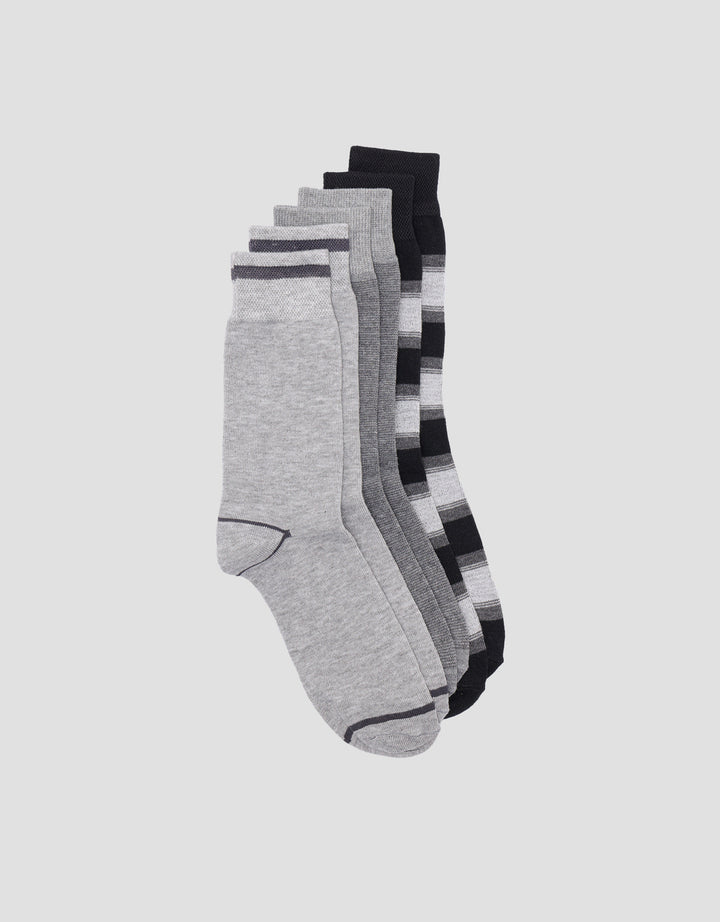 Cole Combo Grey Strip Kaos Kaki Pria