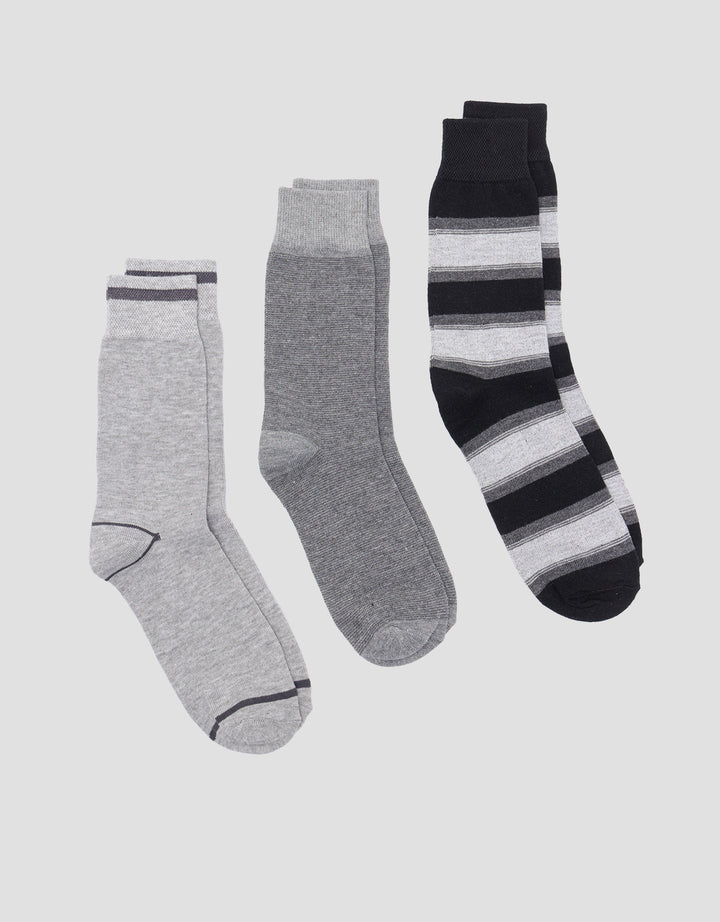 Cole Combo Grey Strip Kaos Kaki Pria