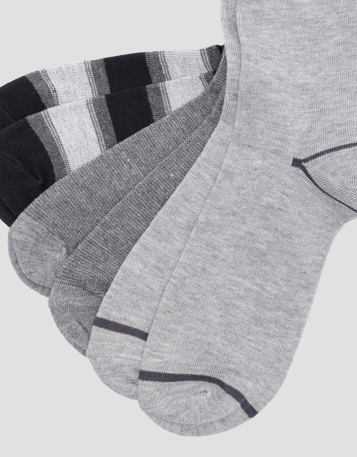 Cole Combo Grey Strip Kaos Kaki Pria