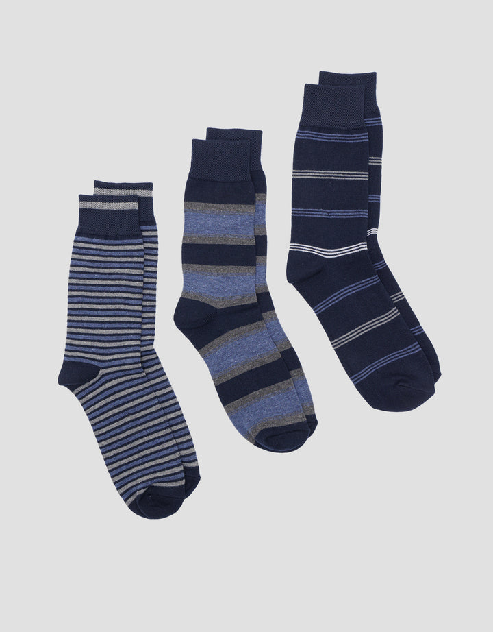 Cole 3 pack Combo Strip Kaos Kaki Pria