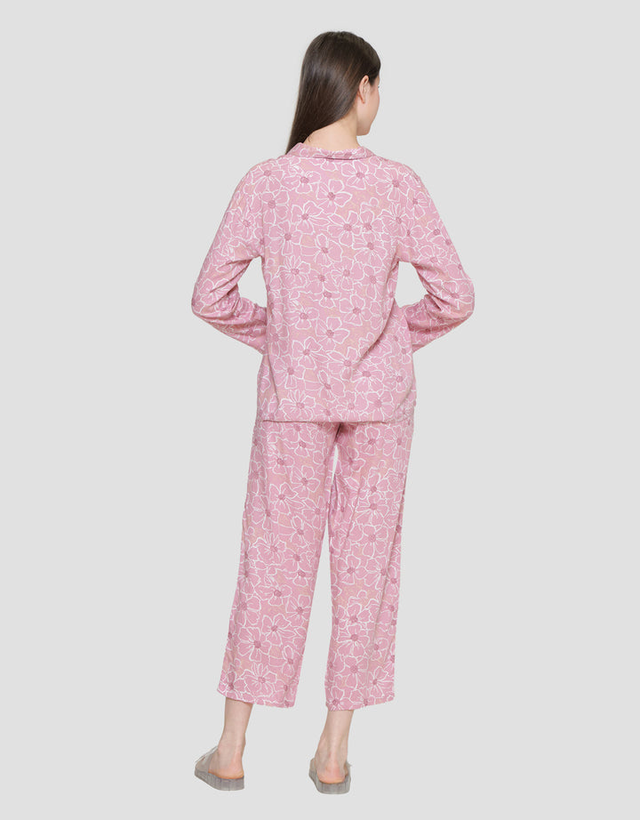 St. Yves Floral Long Sleeve Women's Pajama Set