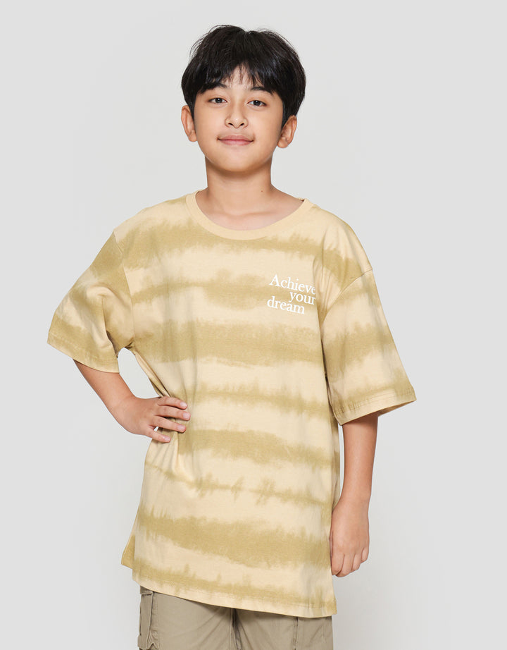 Nevada Full Print Tie Dye Stripes Kaos Lengan Pendek Anak Laki-laki