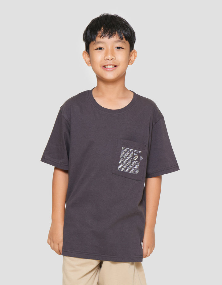 Nevada Wording Pocket Kaos Anak Laki-laki