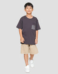 Nevada Wording Pocket Kaos Anak Laki-laki