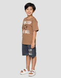 Nevada Non Stop Play Ball Print Pakaian Set Anak Laki-laki