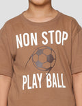 Nevada Non Stop Play Ball Print Pakaian Set Anak Laki-laki
