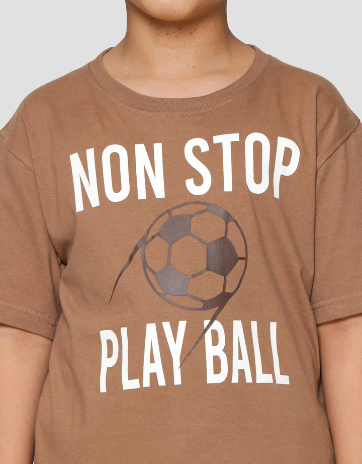 Nevada Non Stop Play Ball Print Pakaian Set Anak Laki-laki