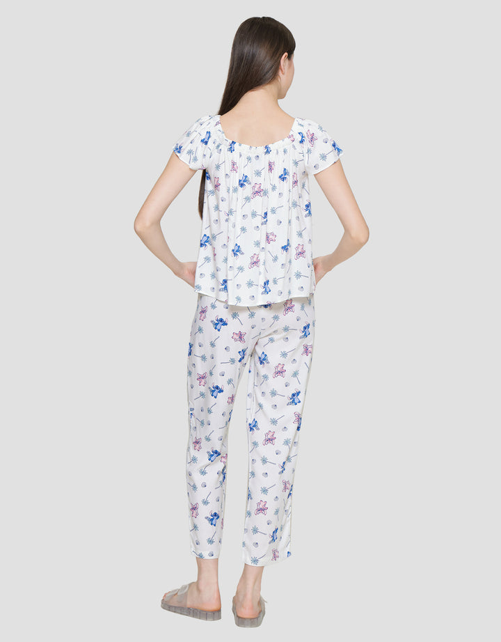 Disney Wite Stitch Set Piyama Wanita