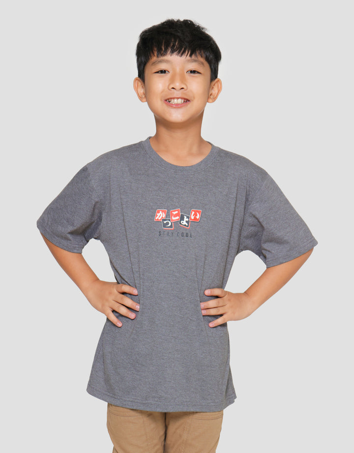 Nevada Anime Print Kaos Anak Laki-laki