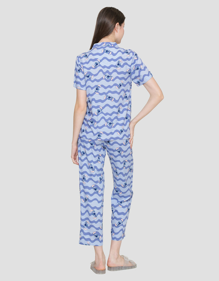 Disney Blu Stitch Women's Pajama Set