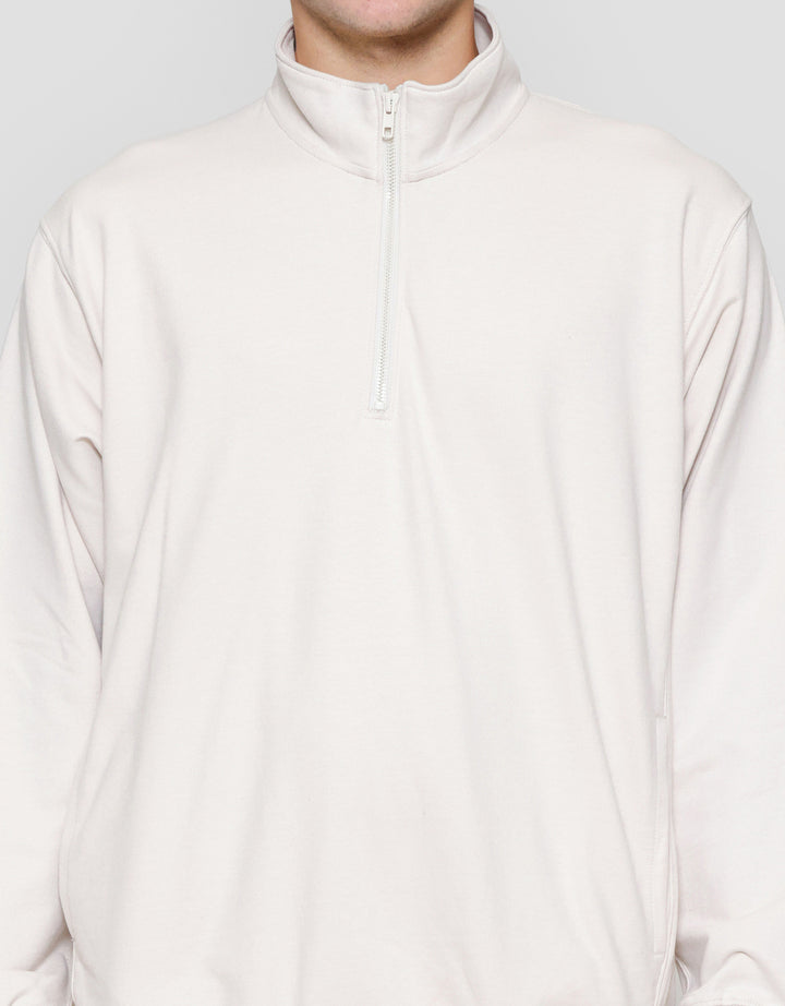 Suko Jaket Ritsleting 1/2 Sweater Pria