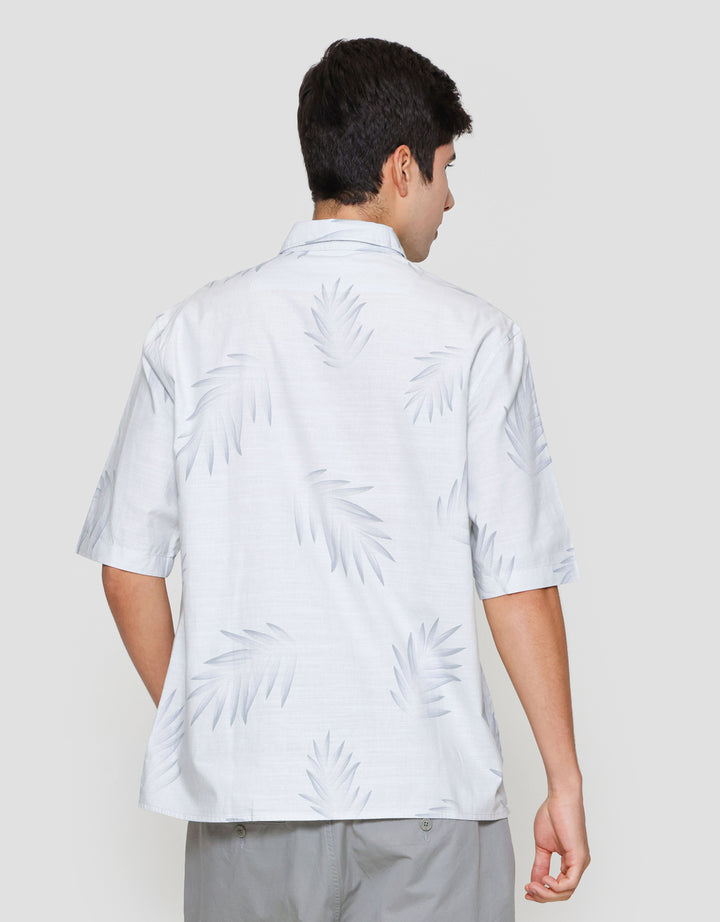 Suko Kemeja Motif Print Kemeja Lengan Pendek Pria