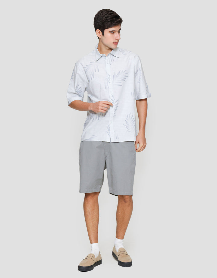 Suko Kemeja Motif Print Kemeja Lengan Pendek Pria