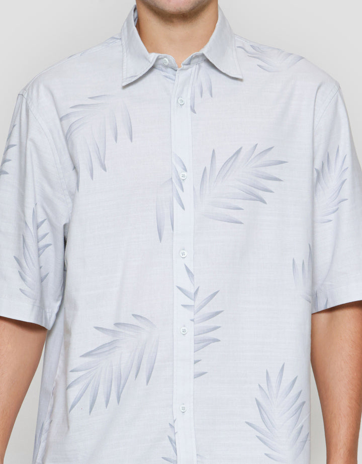 Suko Kemeja Motif Print Kemeja Lengan Pendek Pria