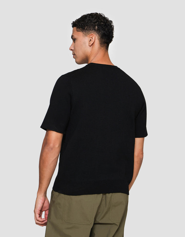 Suko Rajut Kerah Bulat Lengan Pendek Kaos Pria