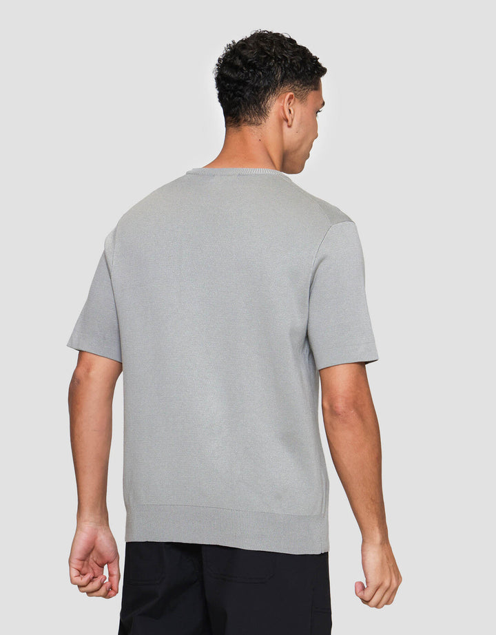 Suko Rajut Kerah Bulat Lengan Pendek Kaos Pria