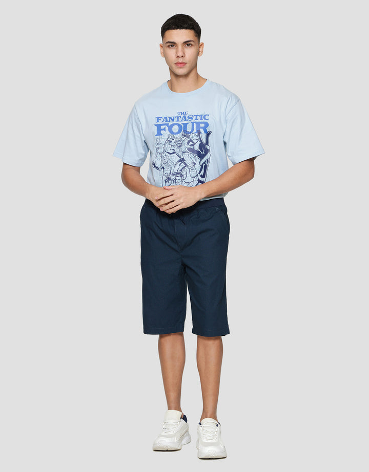 Nevada Rib Bottom Print Mini Checks Celana Pendek Pria