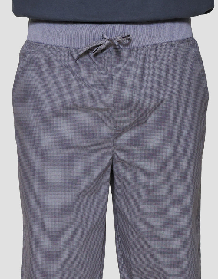 Nevada Rib Bottom Print Mini Checks Celana Pendek Pria