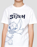 Disney Stitch Outline Full Body Kaos Anak Laki-laki
