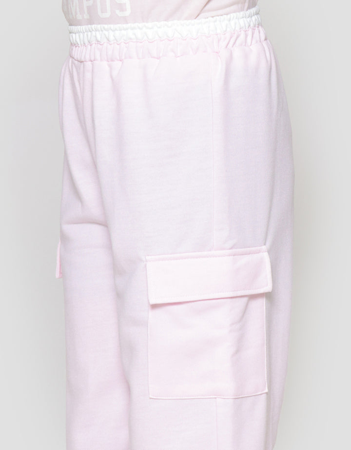 Nevada Knit Wideleg Cargo Celana Panjang Anak Perempuan