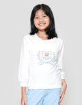 Nevada Varsity Boxy Sweater Anak Perempuan