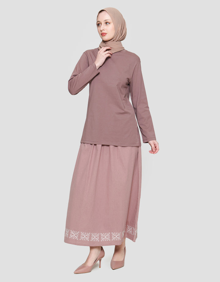 Annisa Enzyme Jersey With Side Slit Tunik Wanita