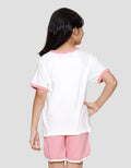 Little M Ringer Print Outline Kaos Anak Perempuan