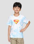 Character Superman Movie Logo Sup Print Kaos Anak Laki-laki
