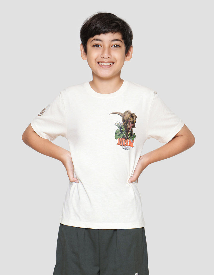 Character Jurassic T-Rex Cut Sew Kaos Anak Laki-laki
