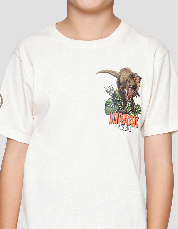 Character Jurassic T-Rex Cut Sew Kaos Anak Laki-laki