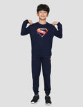 Character Superman Movie Logo Sweater Anak Laki-laki