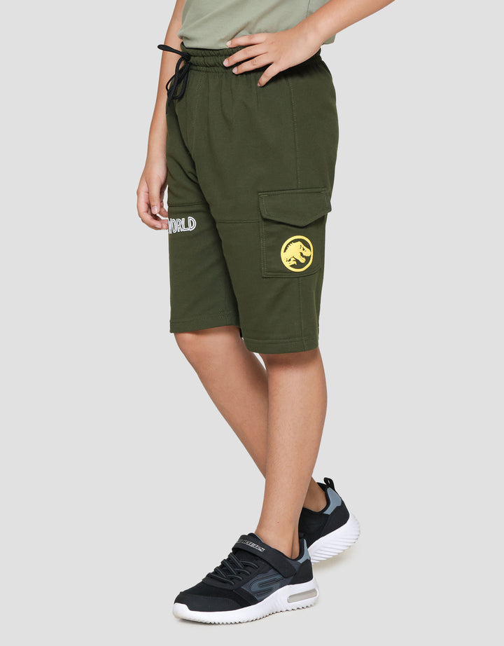 Character Jurassic Logo Kantong Celana Pendek Anak Laki-laki