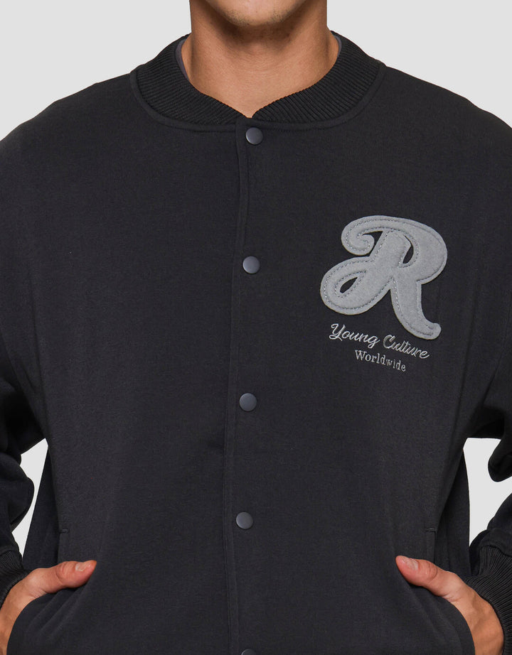 Nevada Varsity With Patches Jaket Pria